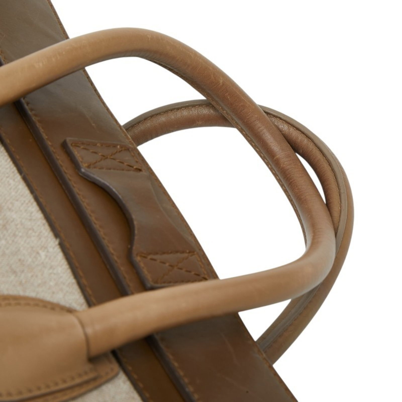 Canvas Leather Handbag Celine - 8