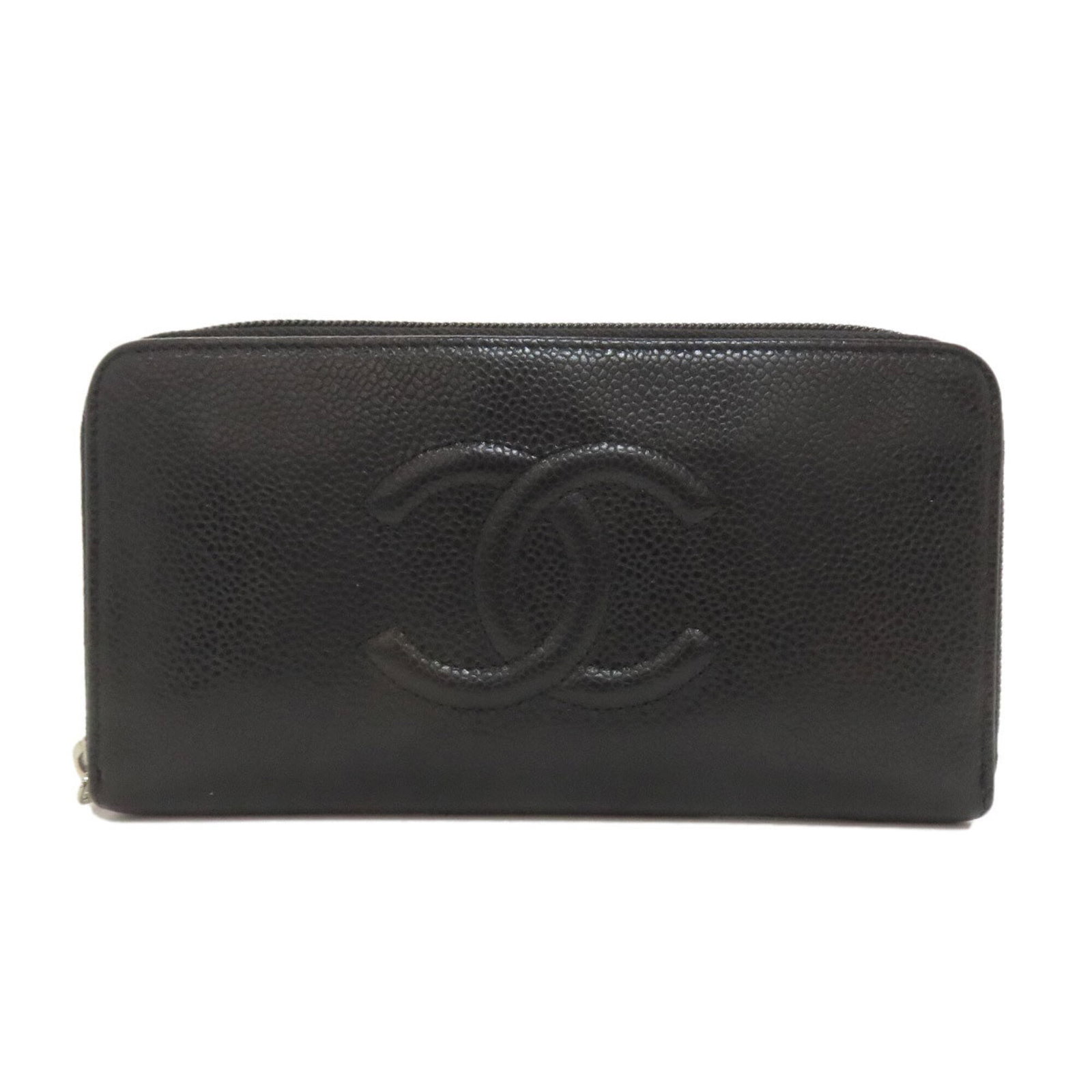 Chanel Long Wallet (Bi-Fold) Leather: Chanel Long Wallet (Bi-Fold) Leather The Chanel Long Wallet (Bi-Fold) Leather features classic design with a timeless black calfskin material, offering a sophisticated and elegant look. Measuring