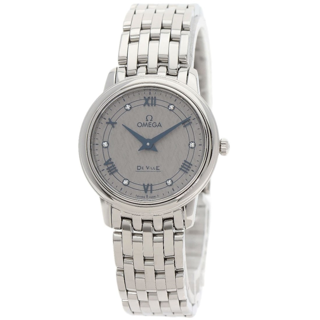 Omega De Ville Prestige 1.1" Watches 424.10.27.60.56.002 Stainless: Omega De Ville Prestige 1.1" Watches 424.10.27.60.56.002 Stainless Omega De Ville Prestige 1.1" Watches 424.10.27.60.56.002 Stainless - A sleek and sophisticated timepiece, this Omega watch boasts a