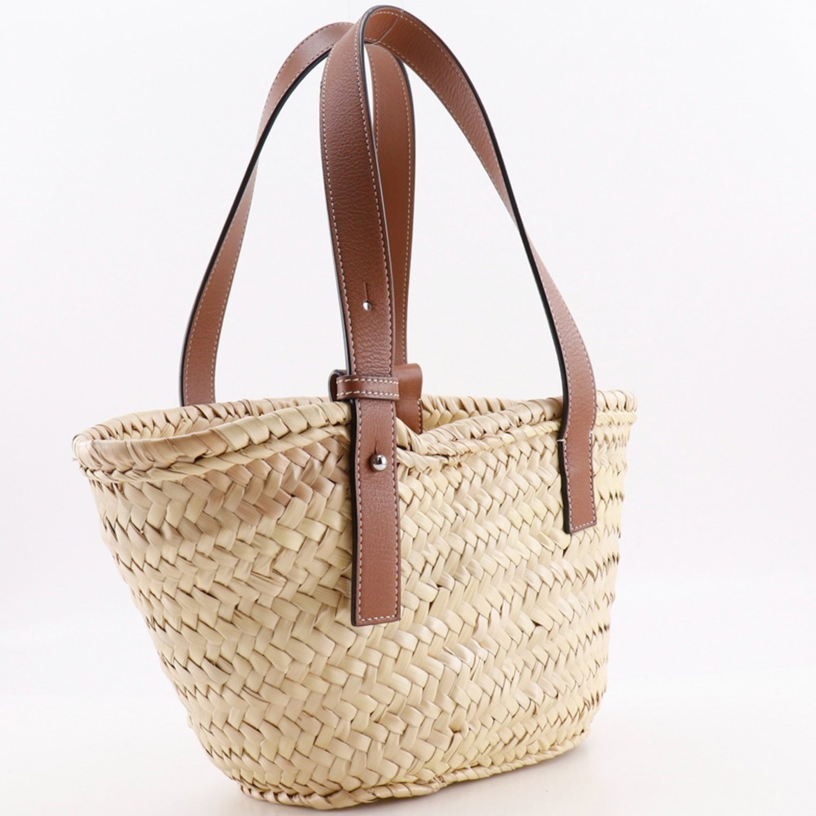 Loewe Raffia Tote Leather Bag - 3