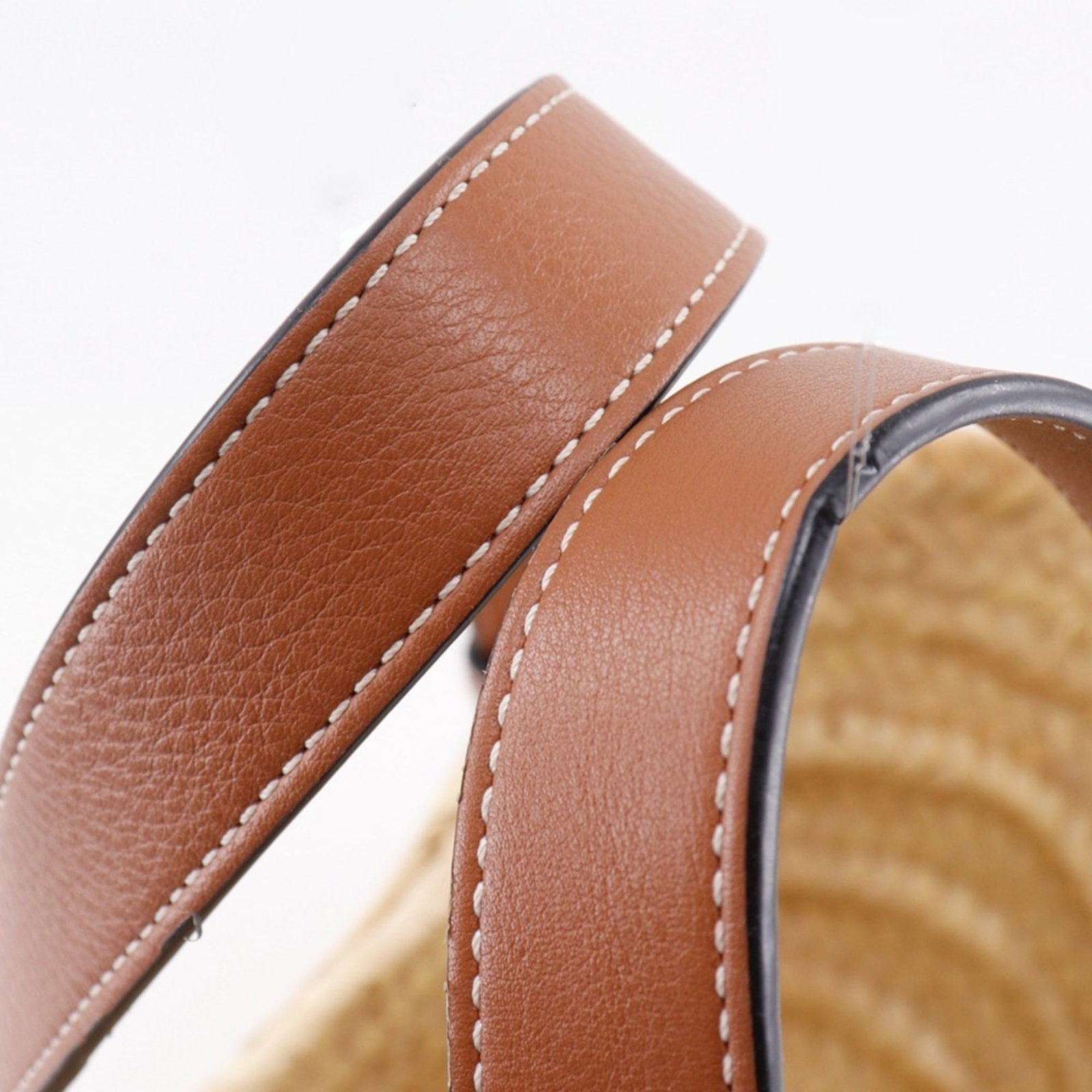 Loewe Raffia Tote Leather Bag - 5