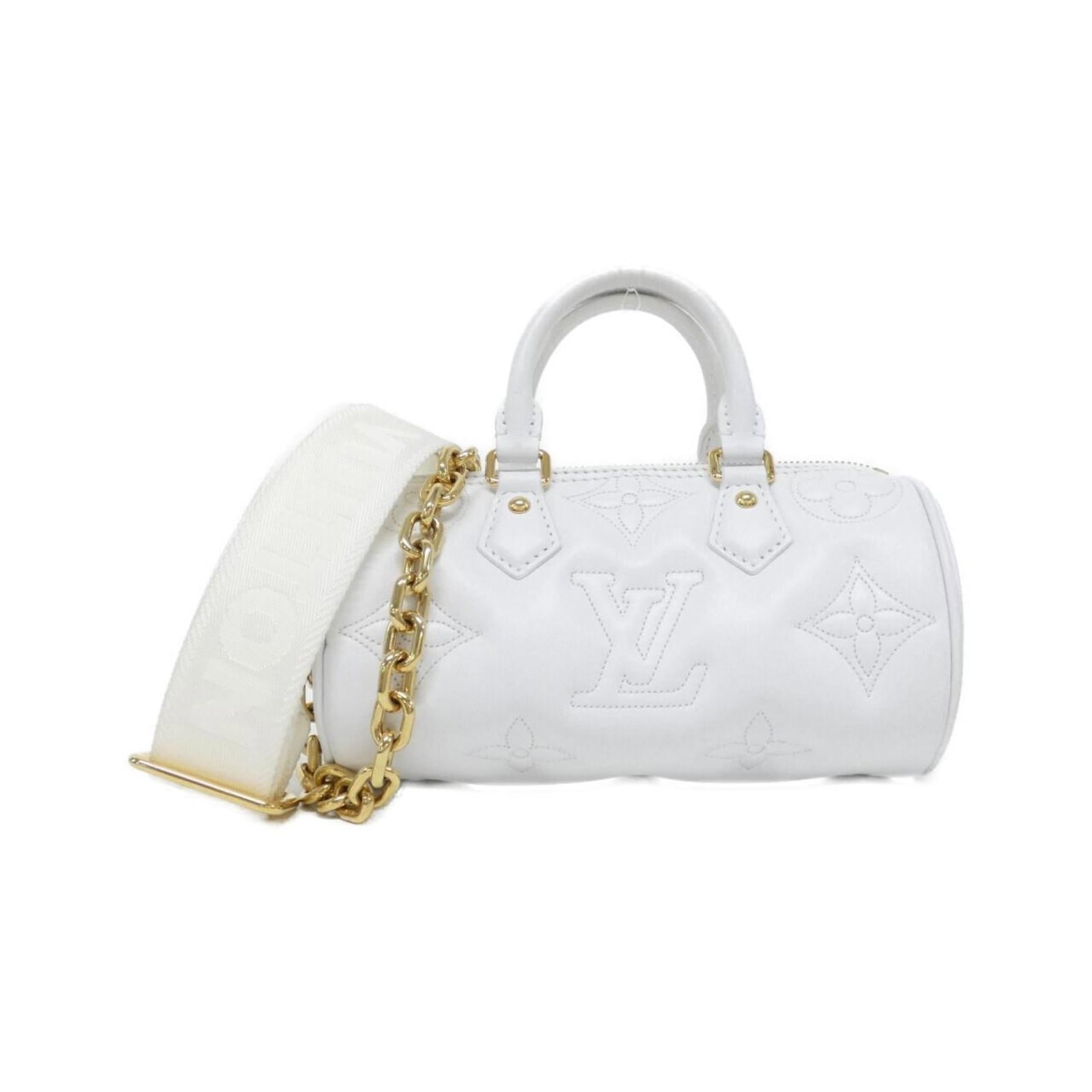 Shoulder Bag Leather Vuitton Louis: Shoulder Bag Leather Vuitton Louis Calf leather shoulder bag from Louis Vuitton, featuring gold hardware and a classic design. Measuring 10cm x 20cm x 10cm, it has a sturdy handle length of 22cm and
