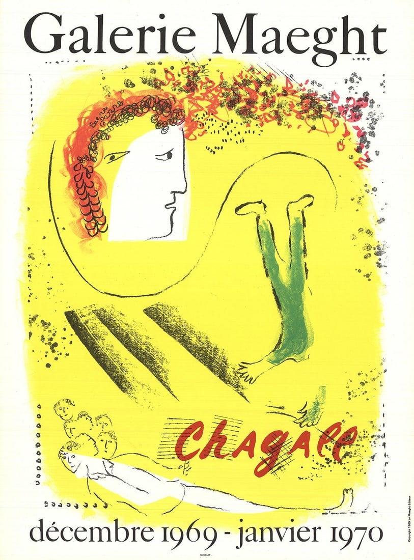 MARC CHAGALL The Yellow Background 30.75" x 22.5" Lithograph 1969 Modernism Yell: MARC CHAGALL The Yellow Background 30.75" x 22.5" Lithograph 1969 Modernism Yell Item Specifics: Artist: Marc Chagall Brand: Chagall Marc Country/Region Of Origin: France Exact Year: 1969 Height: