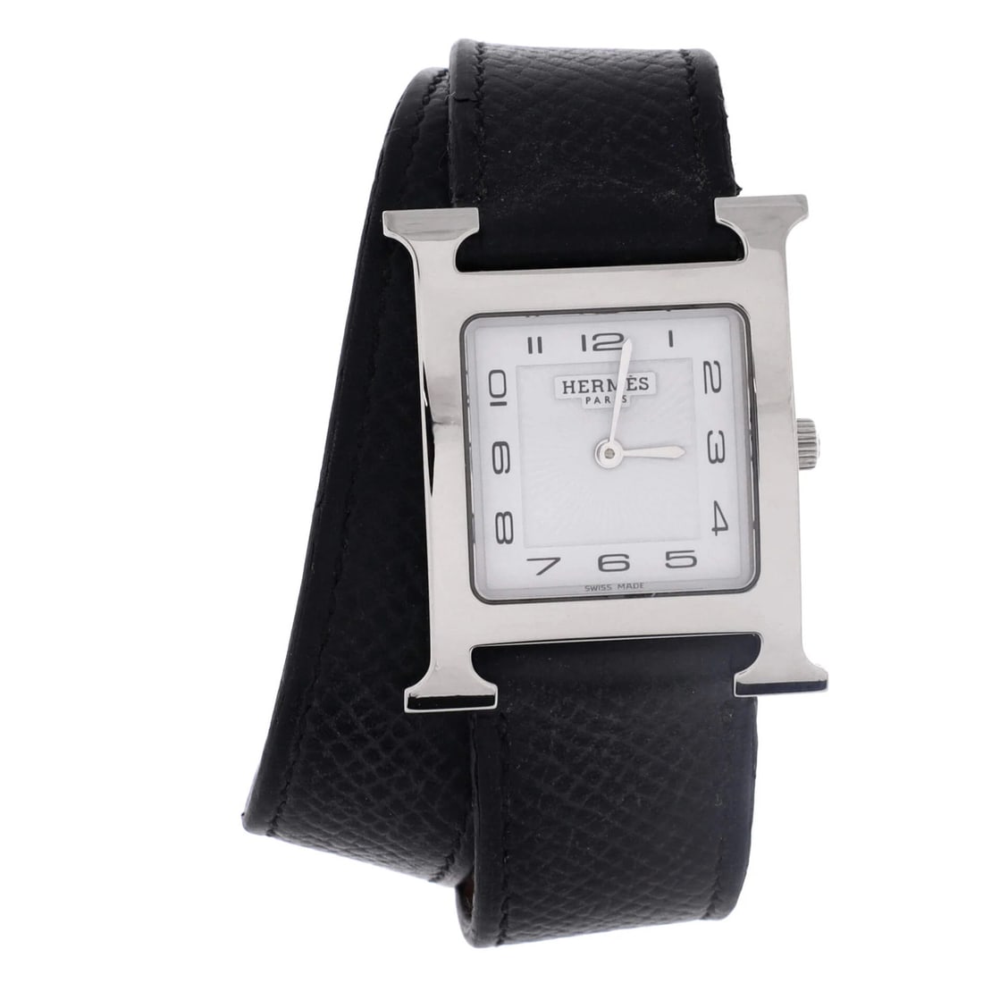 Heure H Double Tour Quartz Watch Plated Metal Leather Metal And Watch: Heure H Double Tour Quartz Watch Plated Metal Leather Metal And Watch The Heure H Double Tour Quartz Watch boasts a sleek design with plated metal and leather accents, making it a stylish accessory fo