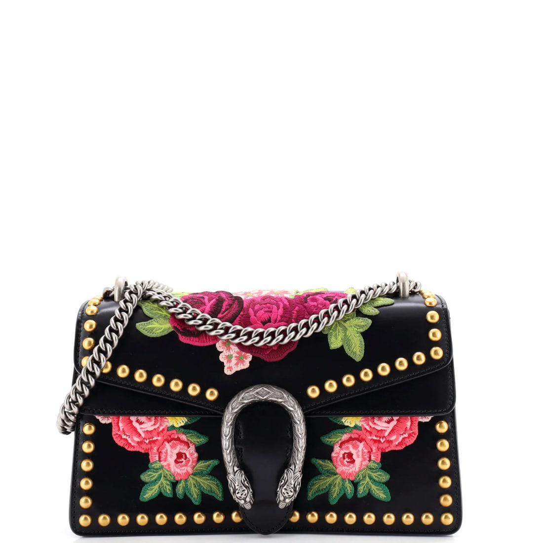 Medium Gucci Dionysus Embroidered Studded Leather Bag (1 of 5)