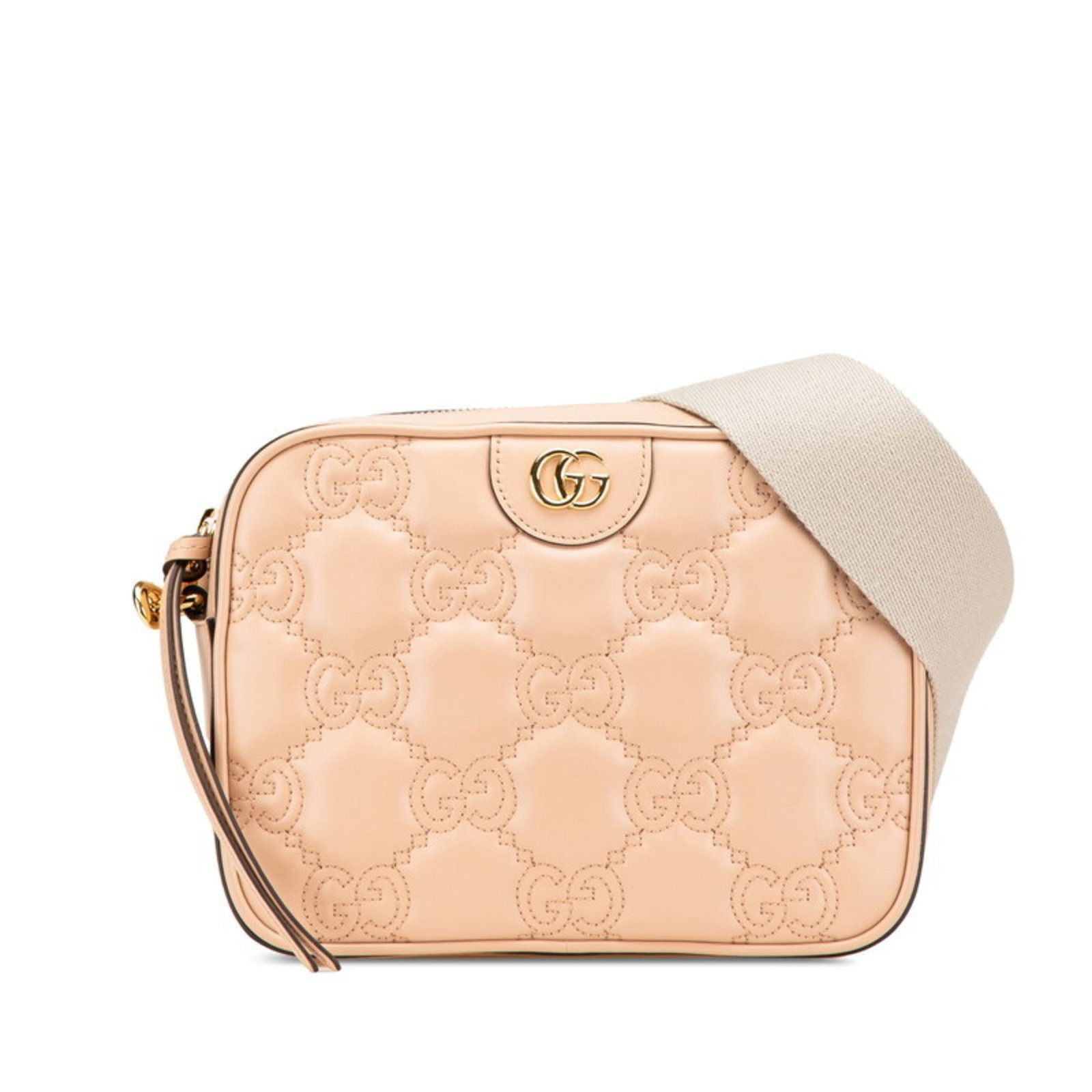 Shoulder Bag Leather Gucci: Shoulder Bag Leather Gucci Gucci's classic shoulder bag features high-quality leather in a timeless beige color, with clean lines and a sophisticated design. Measuring 16.5cm x 21.5cm x 7cm, this