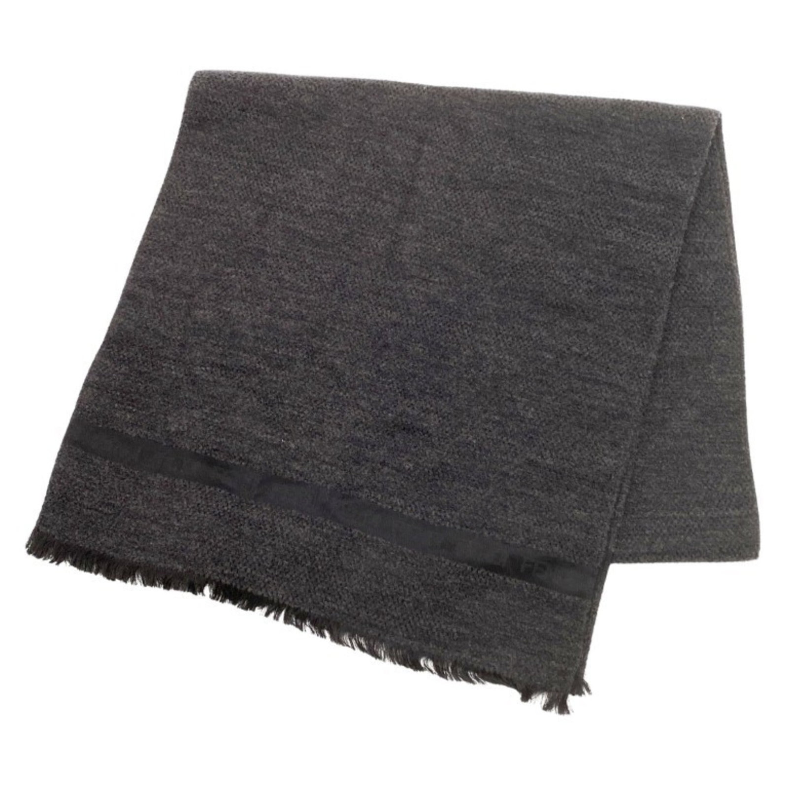 Fendi Stole Silk 52% Wool 34% Polyamide 14%: Fendi Stole Silk 52% Wool 34% Polyamide 14% Silk, wool, and polyamide blend stole in gray, measuring 1.67m x 41.5cm, made from a mix of 52% silk, 34% wool, and 14% polyamide. Brought to you by Fendi, 
