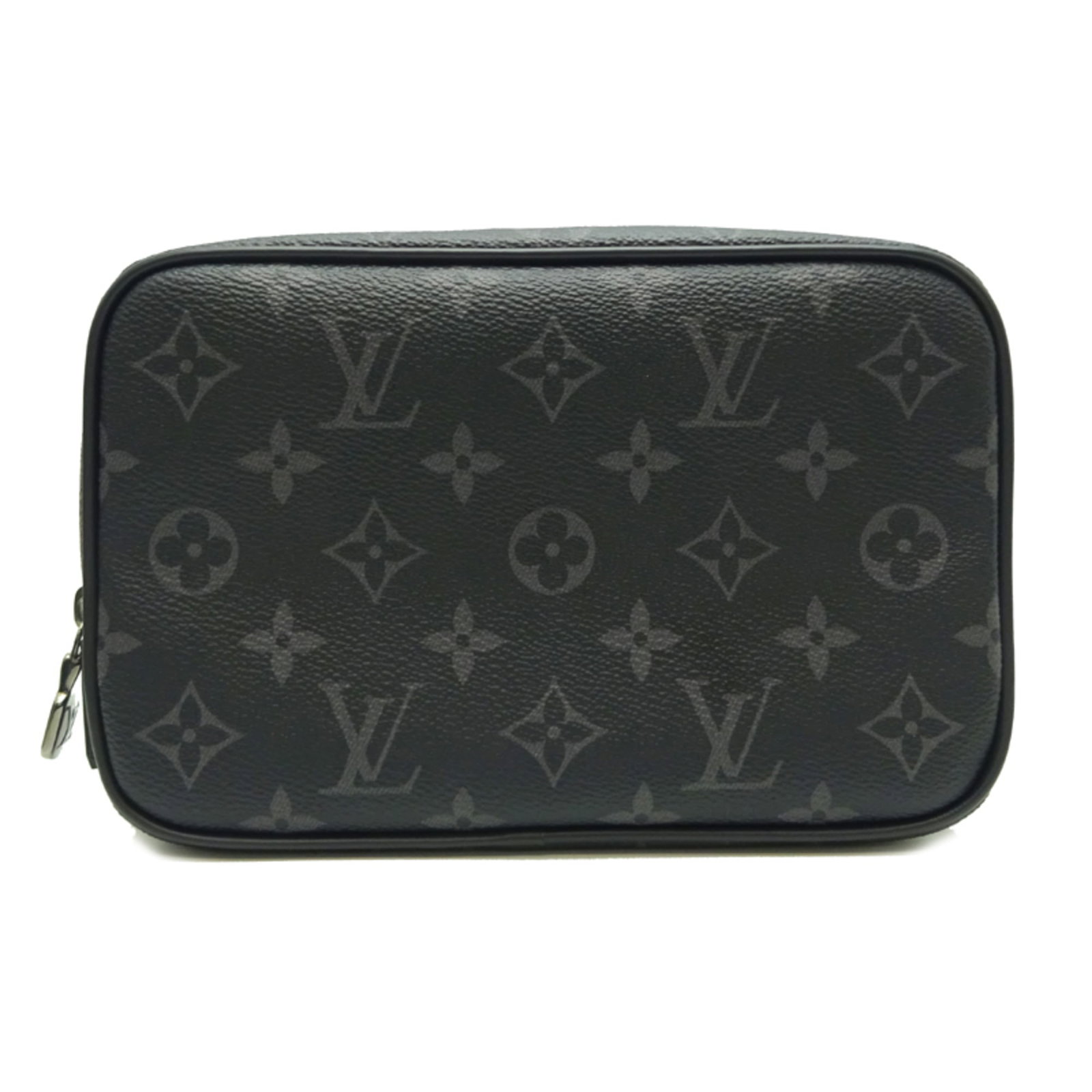 Eclipse Monogram Clutch Bag Vuitton Louis: Eclipse Monogram Clutch Bag Vuitton Louis Black Monogram Eclipse Louis Vuitton clutch bag with a classic design, featuring the iconic monogram pattern. Measuring 13cm x 20cm x 6.5cm, it's a stylish