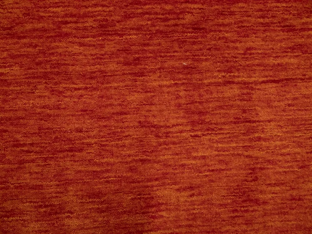 Hand Loomed Solid Design Orange Red 3x5 Gabbeh Wool Carpet - 8