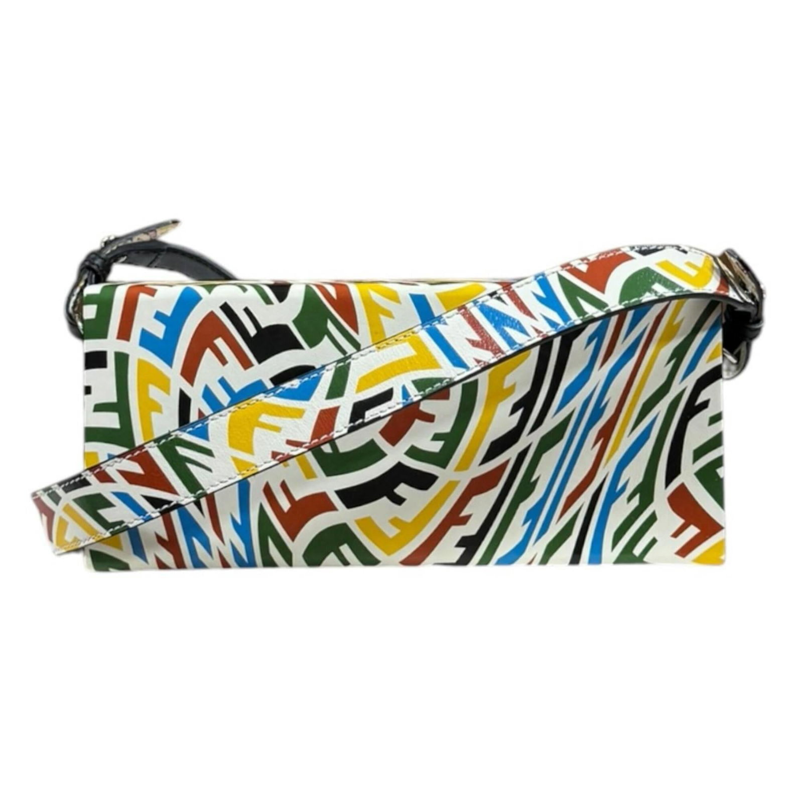 Fendi Shoulder Bag Leather: Fendi Shoulder Bag Leather Fendi Shoulder Bag Leather - A Versatile and Timeless Classic. This multi-colored, white leather shoulder bag boasts a sleek design with clean lines and a spacious interior