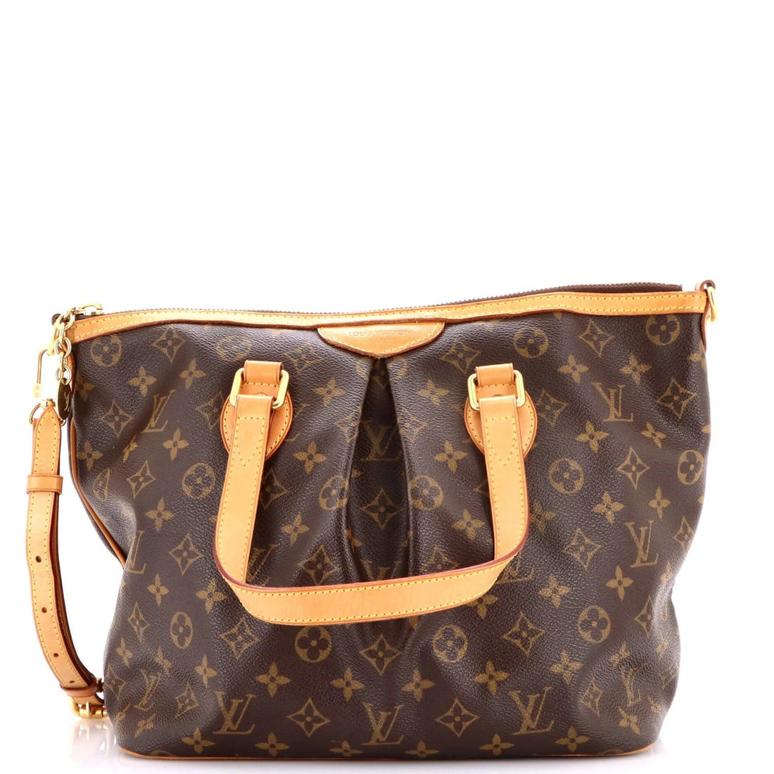 Monogram Canvas Louis Vuitton Palermo Handbag: Monogram Canvas Louis Vuitton Palermo Handbag Canvas Coated Louis Vuitton Palermo Handbag in Brown, featuring the iconic monogram canvas PM design. This tote boasts a classic style with heavy corner