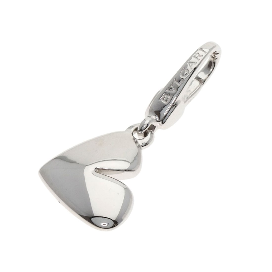 K18 White Gold Pendant Cuore Heart Charm Bvlgari (1 of 7)
