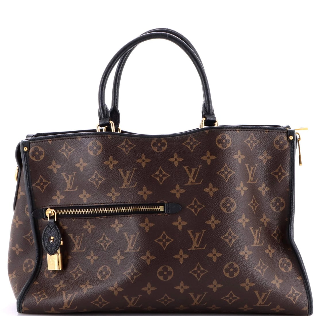 Vuitton Louis Popincourt Monogram Canvas Leather Handbag MM (1 of 8)