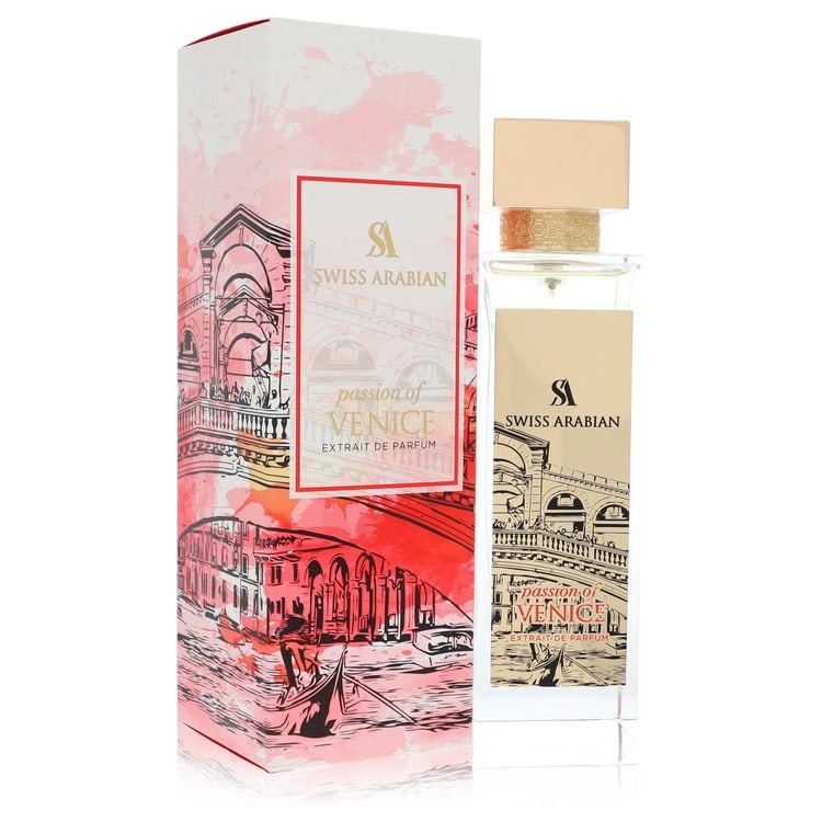 Swiss Arabian Passion Of Venice Perfume By Swiss Arabian Extrait De Parfum Spray (Unixex): Swiss Arabian Passion Of Venice Perfume By Swiss Arabian Extrait De Parfum Spray (Unixex) Swiss Arabian Extrait De Parfum Spray (Unixex) offers an alluring blend of fragrance, with the Passion Of Veni
