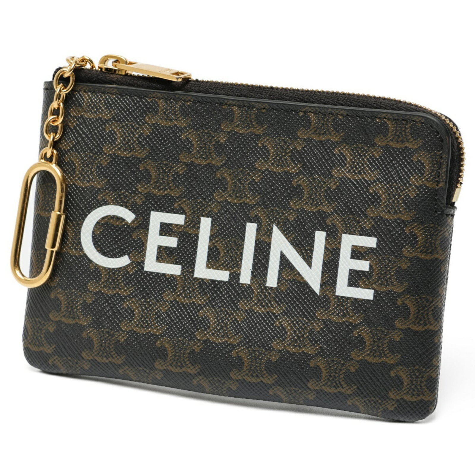 Celine Coin Purse/ Coin Case Canvas: Celine Coin Purse/ Coin Case Canvas Canvas Celine Coin Purse in Black. A used, very good condition coin purse made from canvas with a black color and dimensions of 9cm x 13cm x 1cm. It features a few