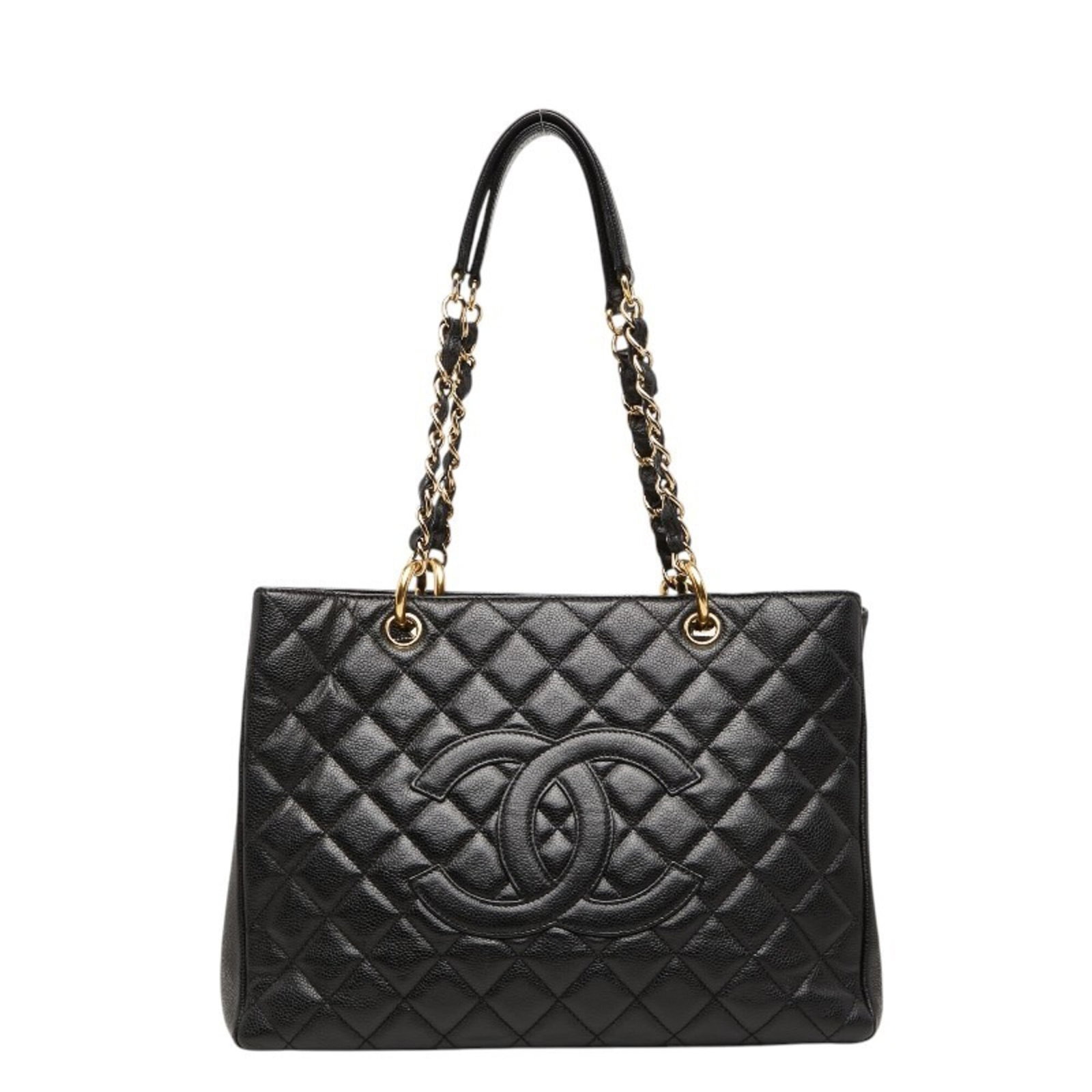 Calfskin Grained Chanel Tote Bag Shoulder: Calfskin Grained Chanel Tote Bag Shoulder Grained Calfskin Chanel Tote Bag Shoulder - A timeless, black shoulder bag made from high-quality grained calfskin. Measuring 24cm x 33cm x 13cm, it features