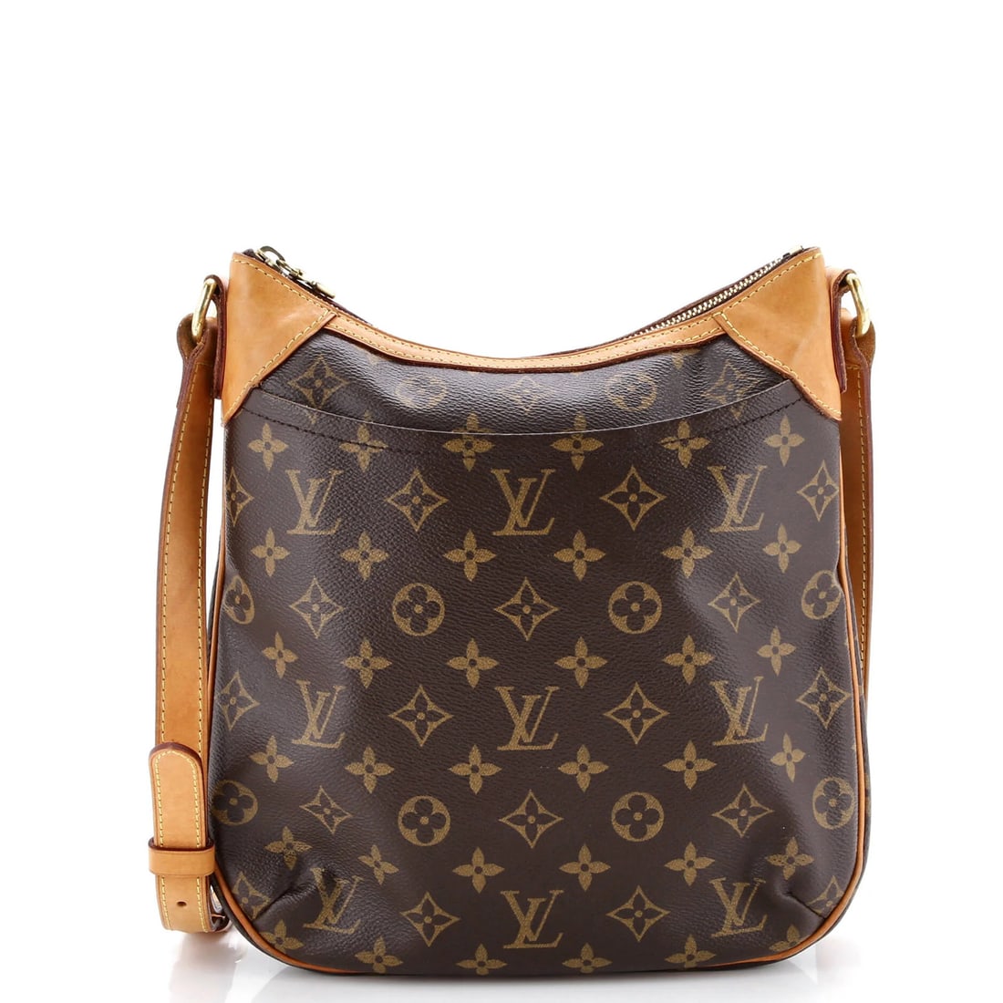 Monogram canvas handbag from Louis Vuitton Odeon: Monogram canvas handbag from Louis Vuitton Odeon The Louis Vuitton Odeon Monogram Canvas Cross Body Bag features a classic design with a timeless monogram pattern. With its brown exterior and gold