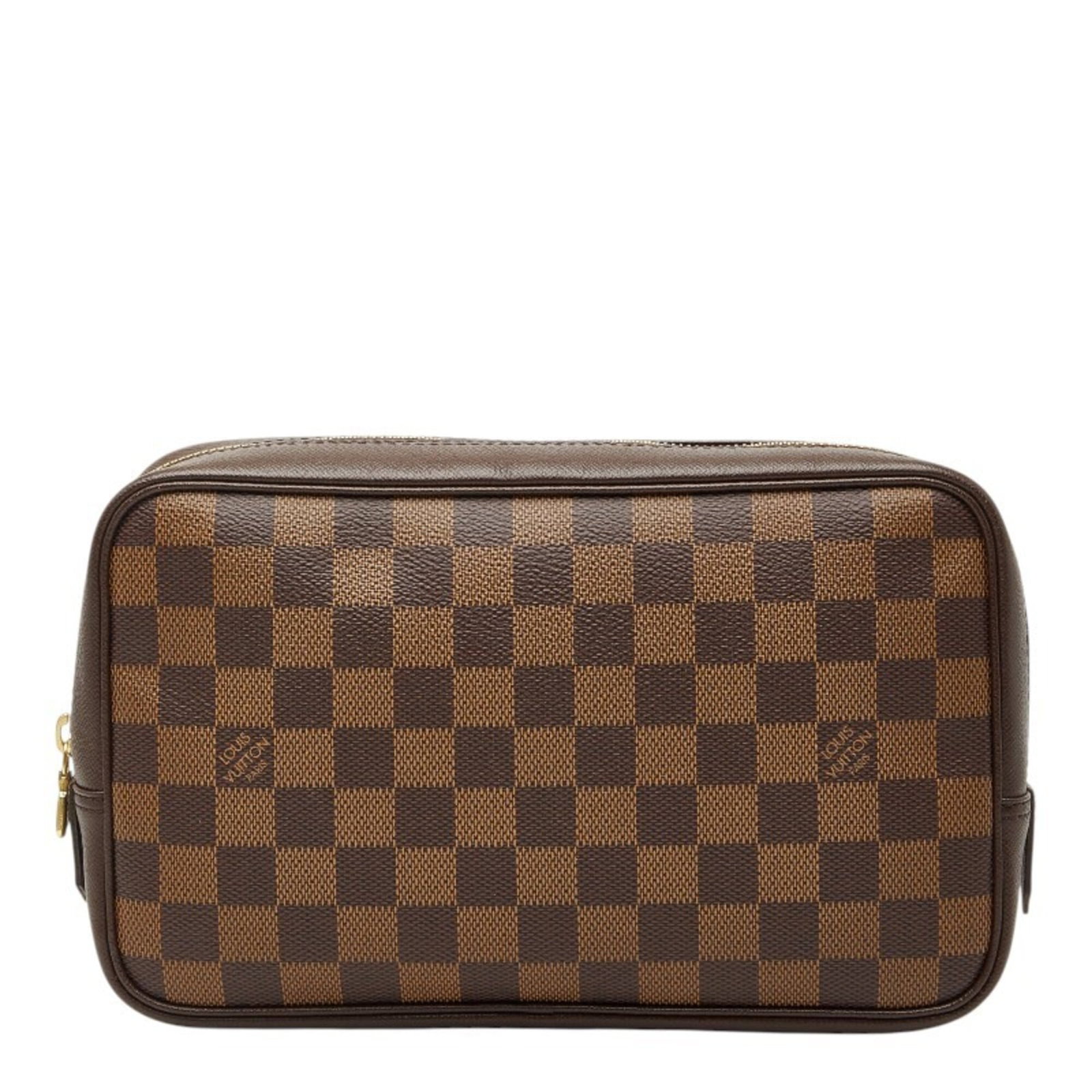 Vuitton Pouch Pvc: Vuitton Pouch Pvc This Louis Vuitton Pouch Pvc in brown features a classic design with a durable PVC material. With its 15cm x 25cm x 6cm dimensions, it has a compact size that fits easily in a bag