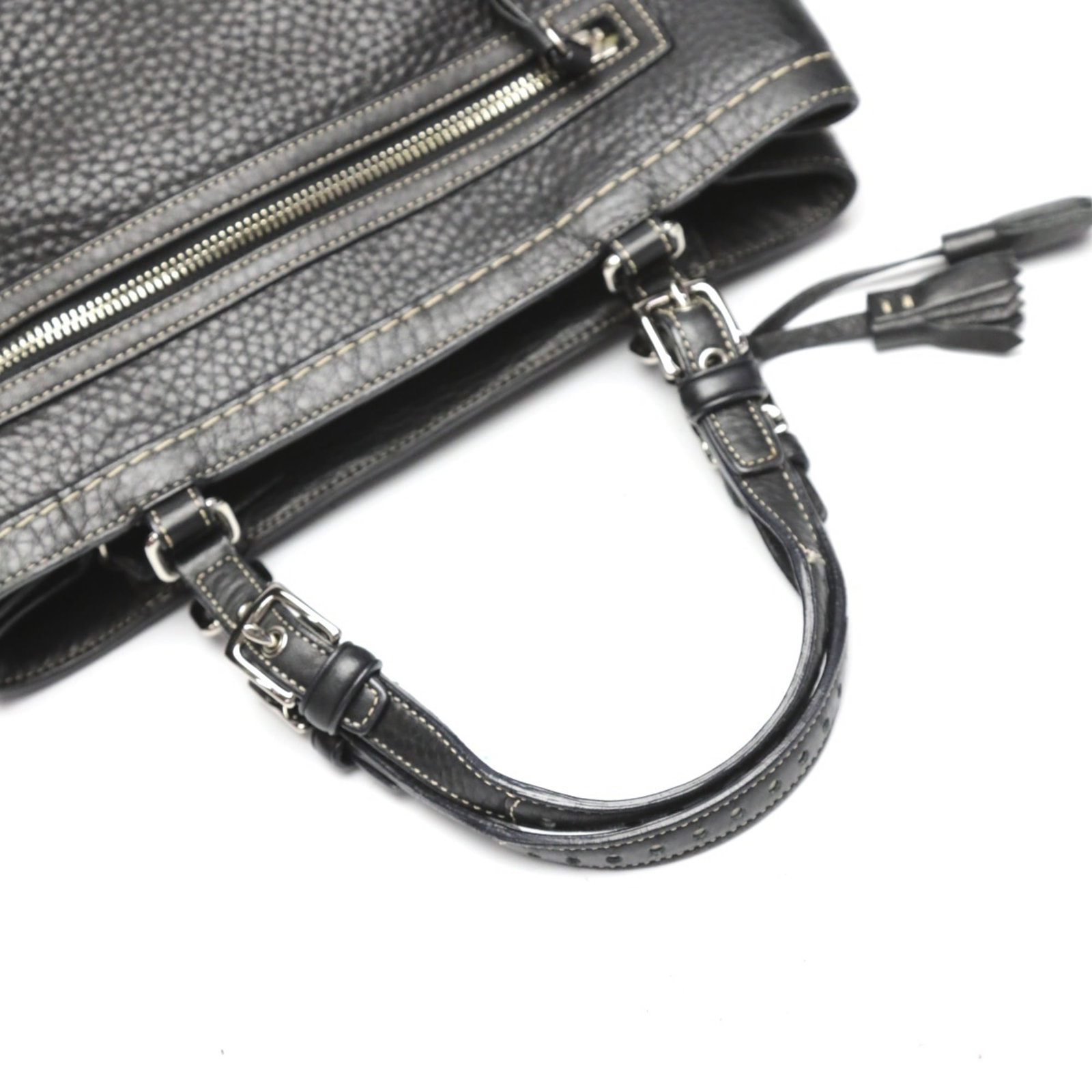 Handbag Leather Coach - 9