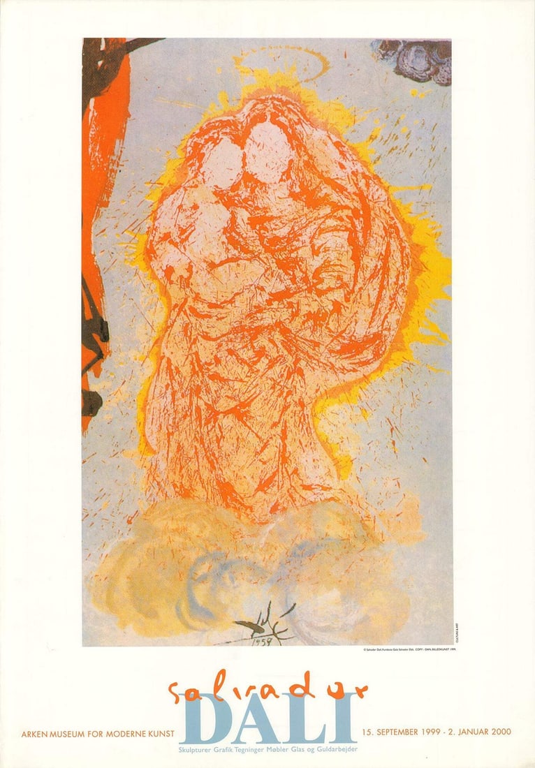 SALVADOR DALI Arken Museum of Modern Art 39.25" x 27.5" Offset Lithograph 1999 S (1 of 4)