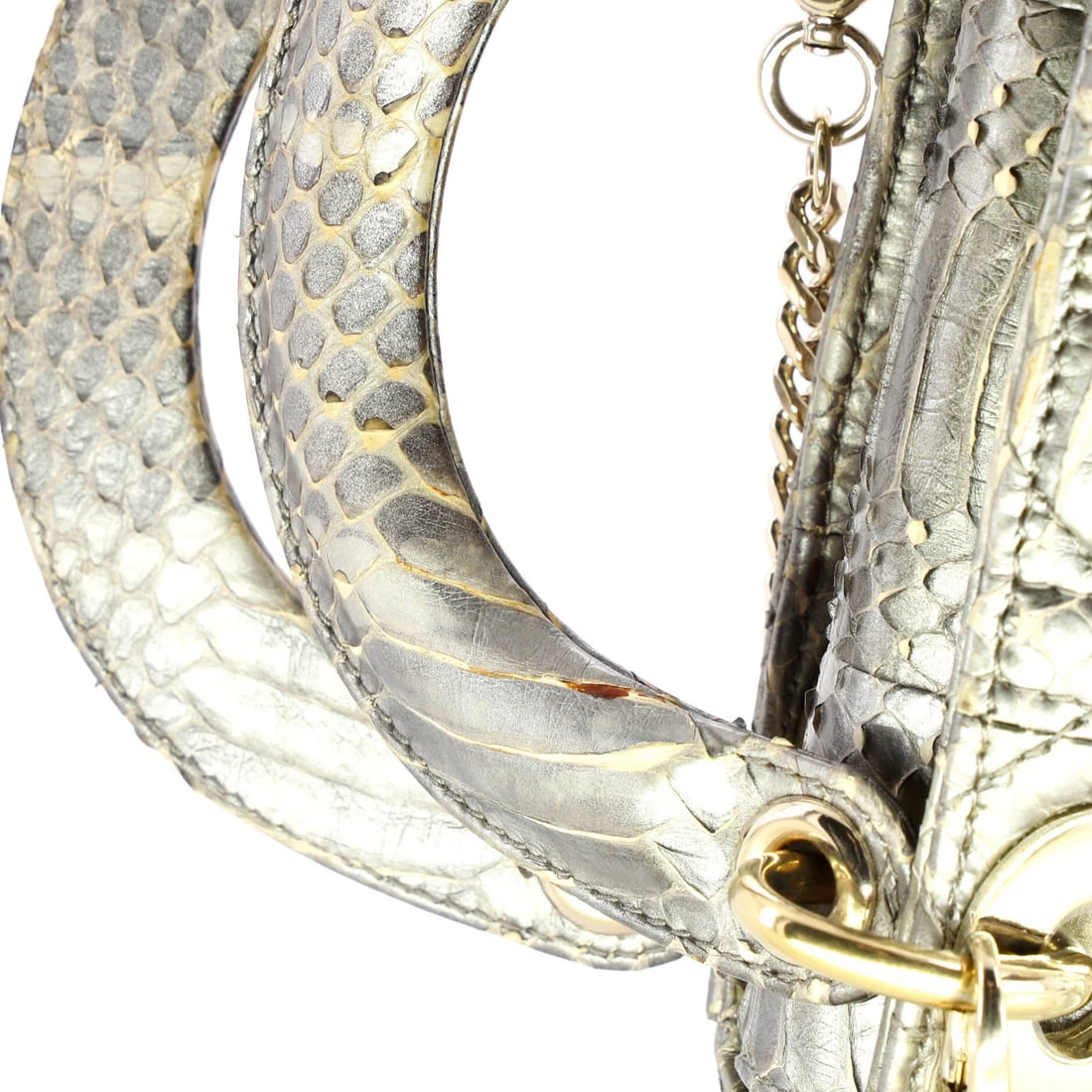 Christian Dior Lady Dior Bag Python Mini - 7