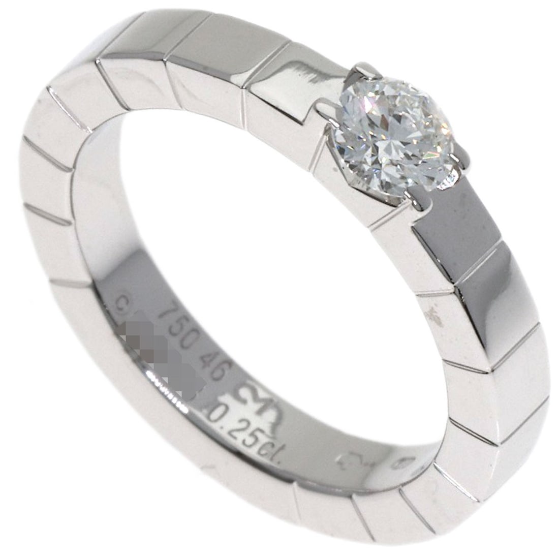 Lanier 1P Diamond Ring K18 White Gold: Lanier 1P Diamond Ring K18 White Gold K18 White Gold Diamond Ring with D 0.25ct Main Stone, Available in US Size 3.75. This elegant ring showcases a stunning diamond set in K18 white gold, creating a