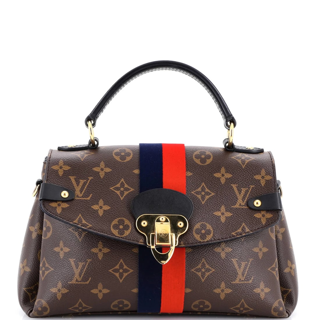 Louis Vuitton Georges Handbag Monogram Canvas BB: Louis Vuitton Georges Handbag Monogram Canvas BB Brown Louis Vuitton Georges Handbag Monogram Canvas BB features a classic top handle design with a 3.5" drop and 18" strap drop, making it easy to