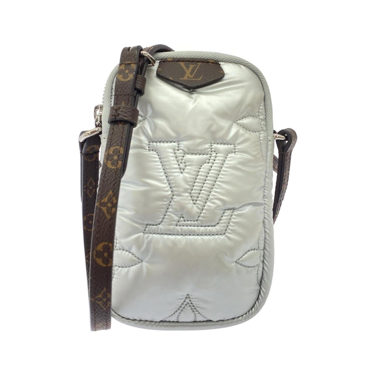 Nylon Shoulder Bag Pouch Louis Vuitton: Nylon Shoulder Bag Pouch Louis Vuitton Nylon Shoulder Bag Pouch Louis Vuitton - A Versatile and Timeless Accessory. Made from durable nylon, this metallic silver shoulder bag pouch features sleek