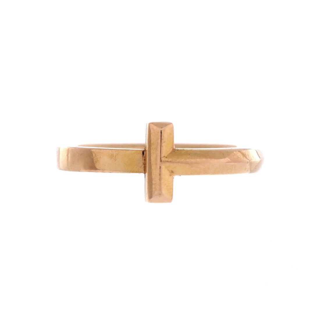 Rose gold narrow ring T1 18K Tiffany: Rose gold narrow ring T1 18K Tiffany 18K Rose Gold Tiffany & Co. T1 Narrow Ring - A stunning example of vintage elegance, this narrow ring boasts a rich rose gold hue and exceptional craftsmanship.