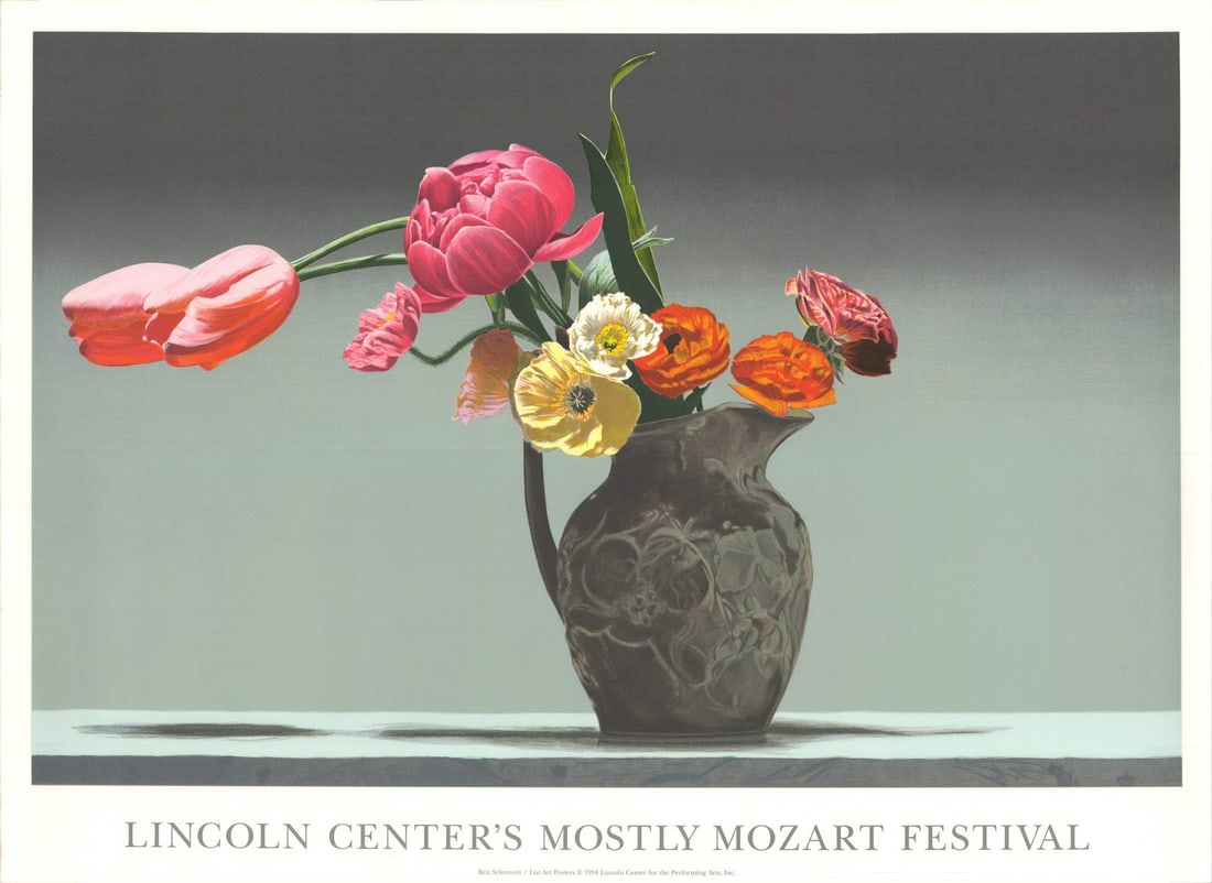 Pink Contemporary Orange Serigraph Ben Schonzeit 35.75" x 49" Wedgewood Y 1994 (1 of 5)