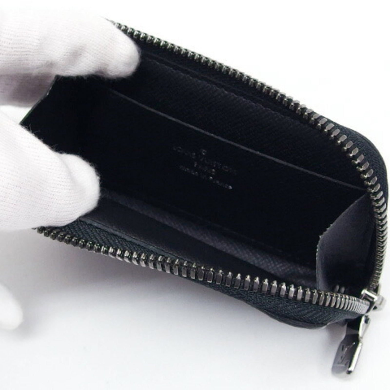 Louis Vuitton Coin Purse/ Coin Case Monogram Eclipse - 5