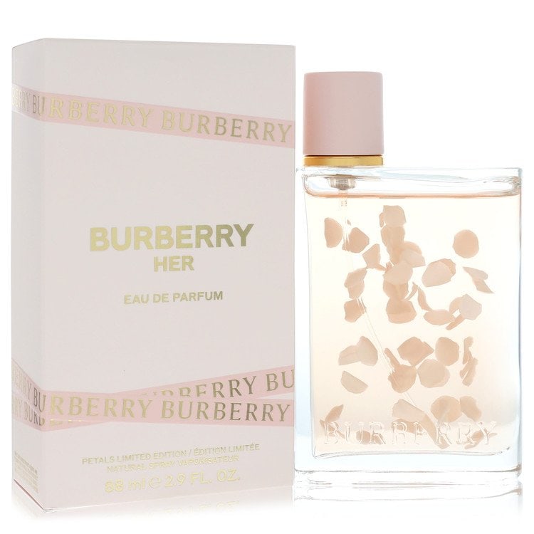 Burberry Her Petals Perfume By Burberry Eau De Parfum Spray: Burberry Her Petals Perfume By Burberry Eau De Parfum Spray Burberry Her Petals Eau De Parfum Spray is a sophisticated fragrance for women, featuring the iconic Burberry brand. This 2.9 oz eau de