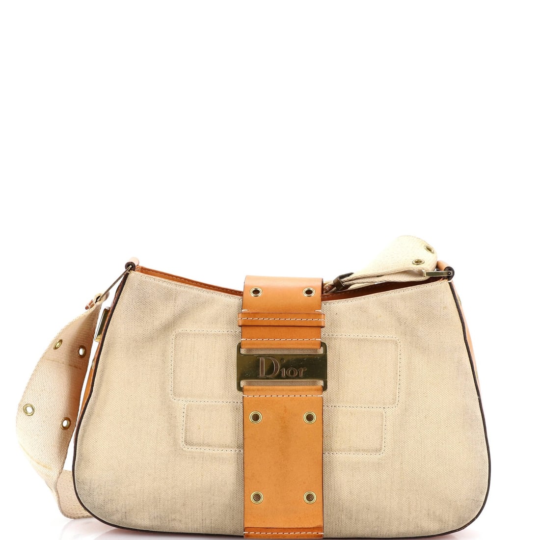 Christian Dior Vintage Street Chic Columbus Shoulder Bag Diorissimo Canvas: Christian Dior Vintage Street Chic Columbus Shoulder Bag Diorissimo Canvas The Christian Dior Vintage Street Chic Columbus Shoulder Bag boasts a timeless canvas exterior with rich brown leather
