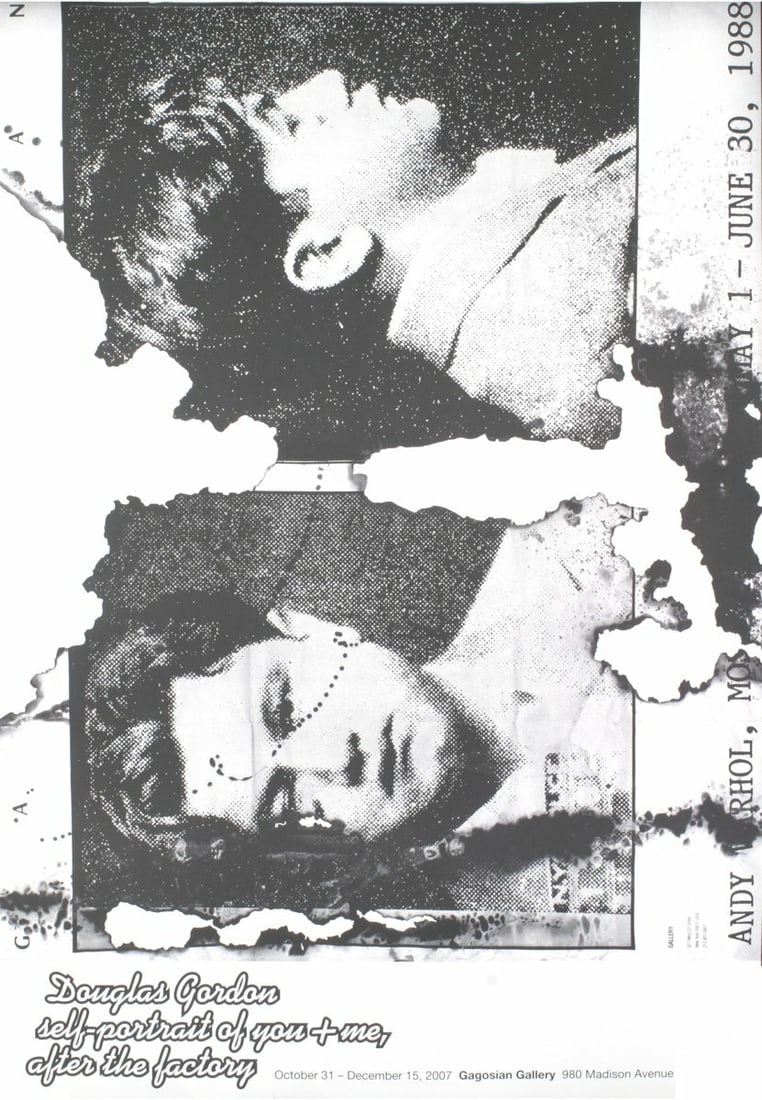 DOUGLAS GORDON Self Portrait of You & Me After the Factory 39" x 26.75" Poster 2 (1 of 1)