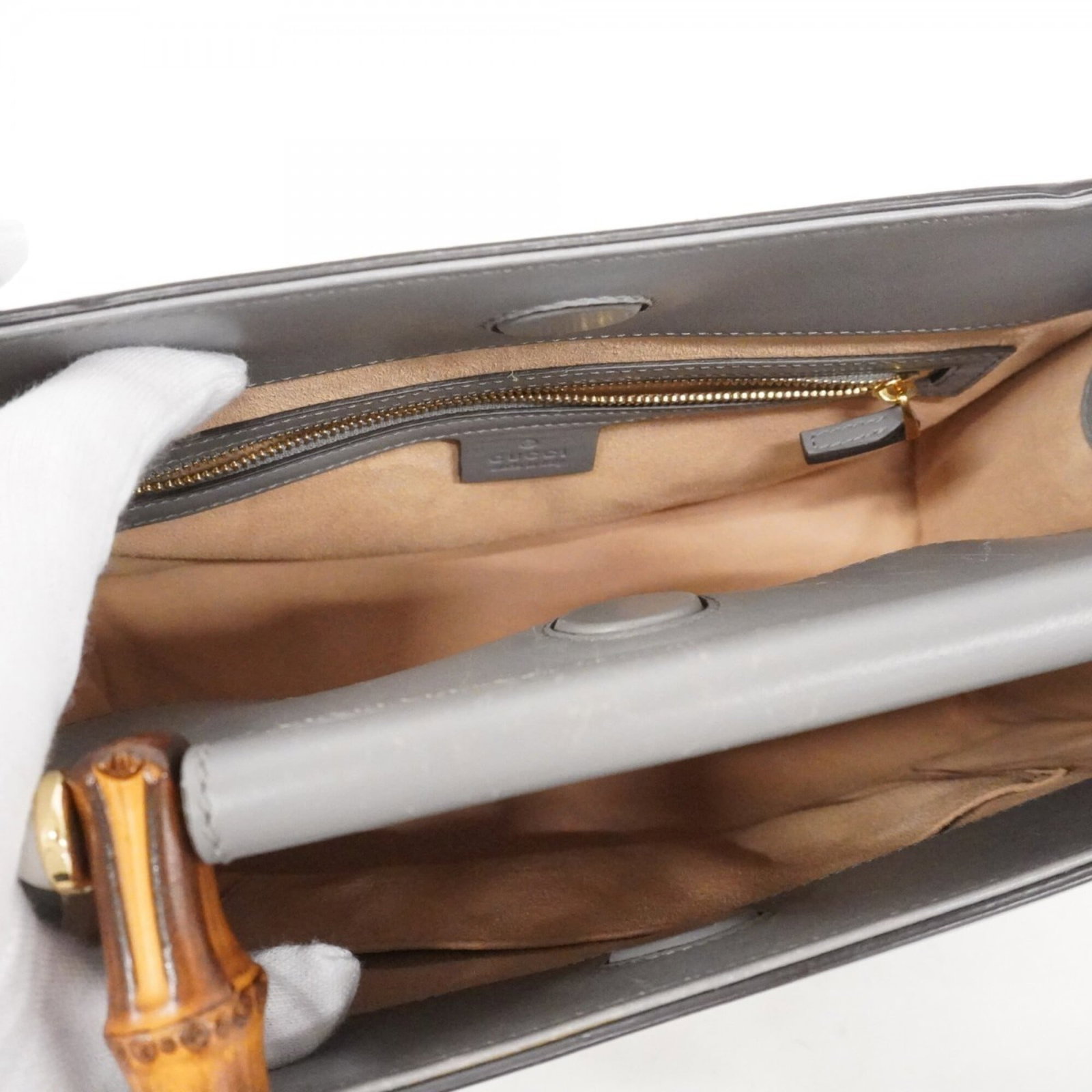 Handbag Leather Gucci - 4