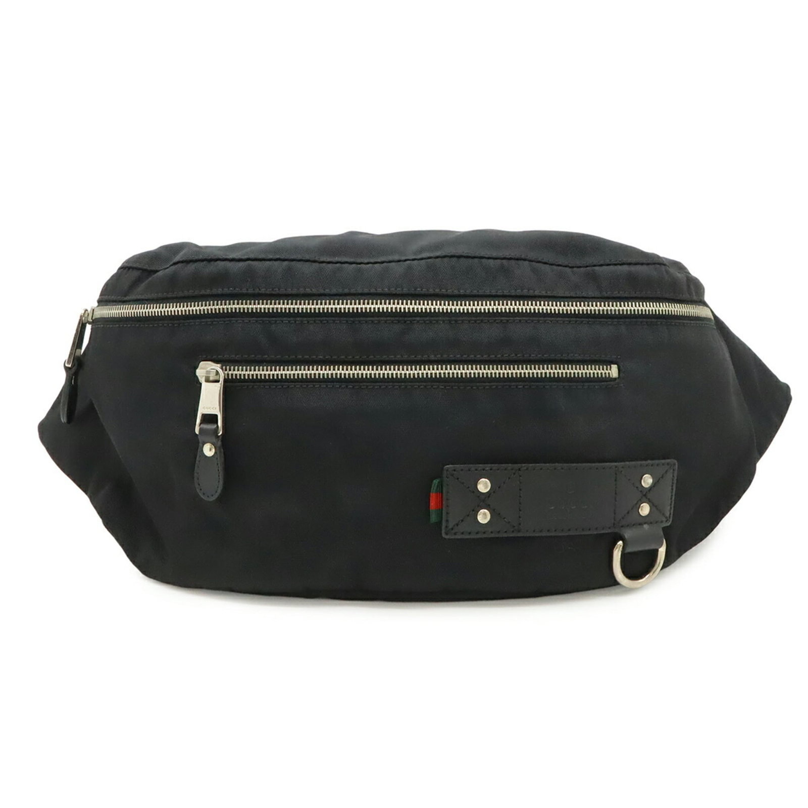 Canvas nylon sling bag Gucci: Canvas nylon sling bag Gucci Black canvas nylon sling bag from Gucci, featuring a classic design with a 95cm adjustable strap. The bag has traces of usage and minor scratches, but remains in good