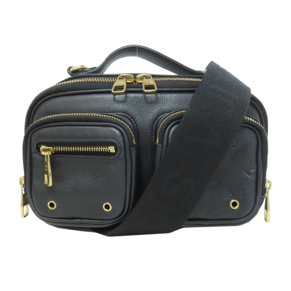 M80450 Utility Louis Vuitton Crossbody Calf Bag: M80450 Utility Louis Vuitton Crossbody Calf Bag Black Calf Louis Vuitton Crossbody Bag with Signature. This body bag features black calf exterior material and a signature from the artist, adding a