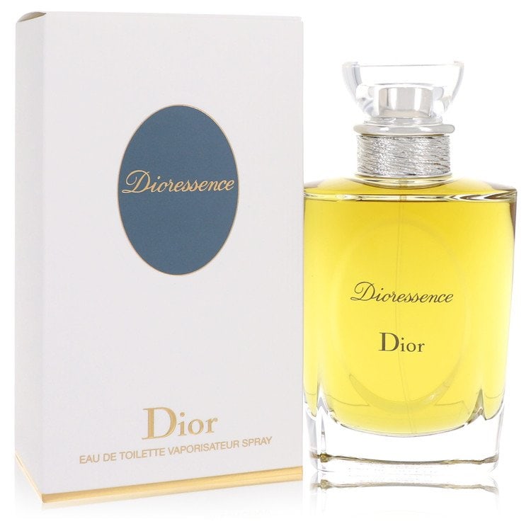 Dioressence Perfume By Christian Dior Eau De Toilette Spray: Dioressence Perfume By Christian Dior Eau De Toilette Spray Christian Dior's Dioressence perfume is a timeless fragrance for women, offering a sophisticated blend of scents. This 3.4 oz Eau De Toilett