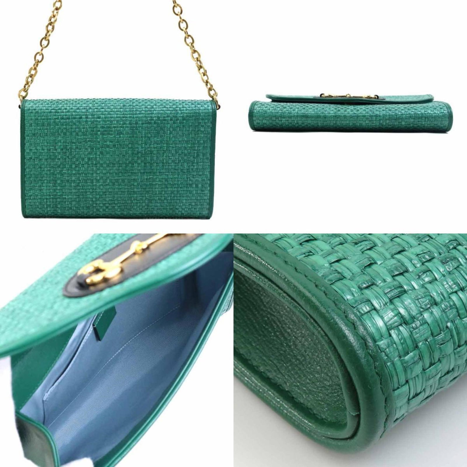 Raffia Shoulder Bag Gucci - 3