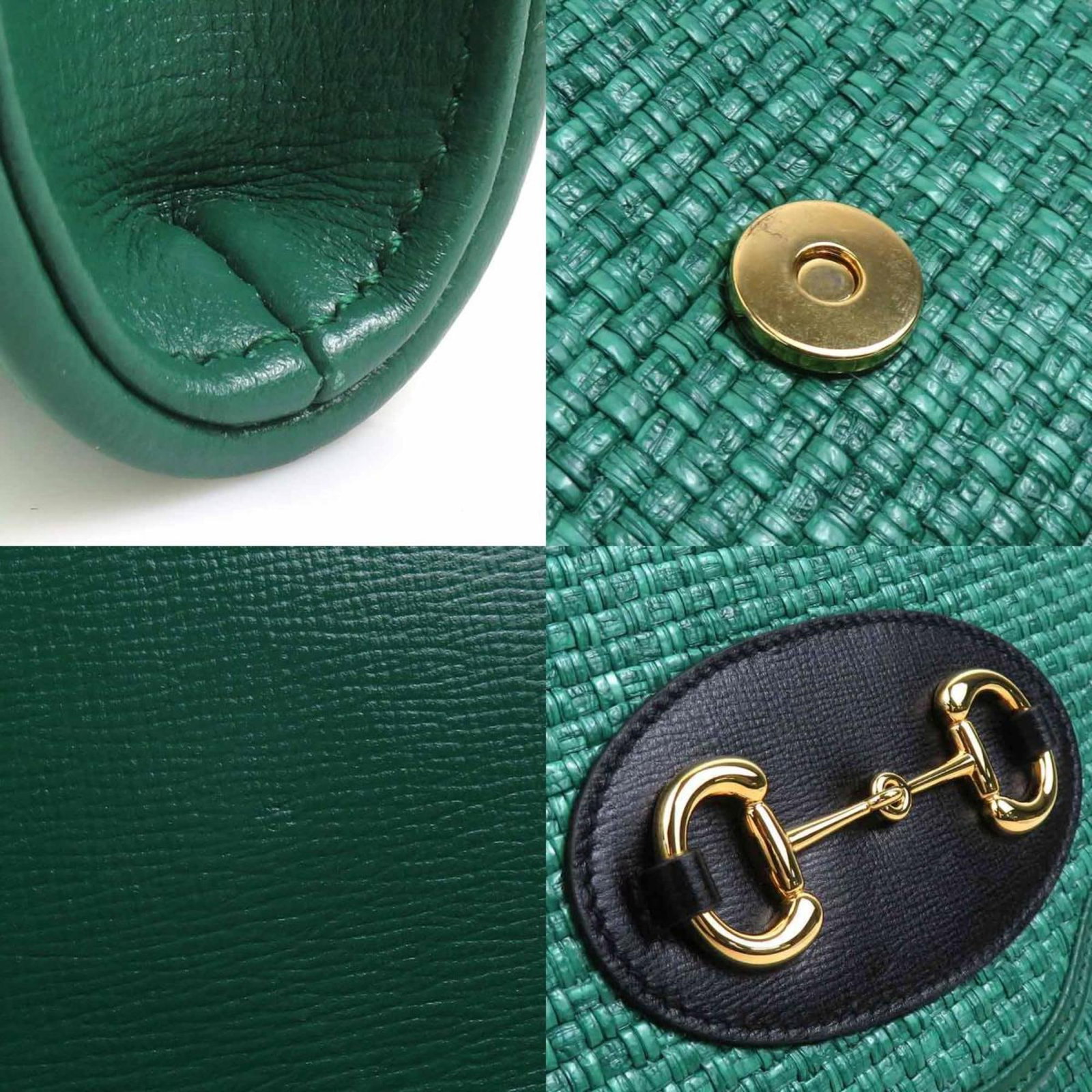 Raffia Shoulder Bag Gucci - 4
