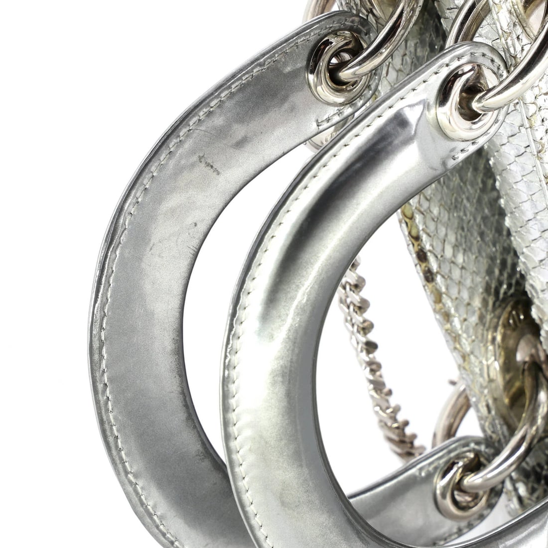 Python Dior Lady Chain Mini Bag - 7
