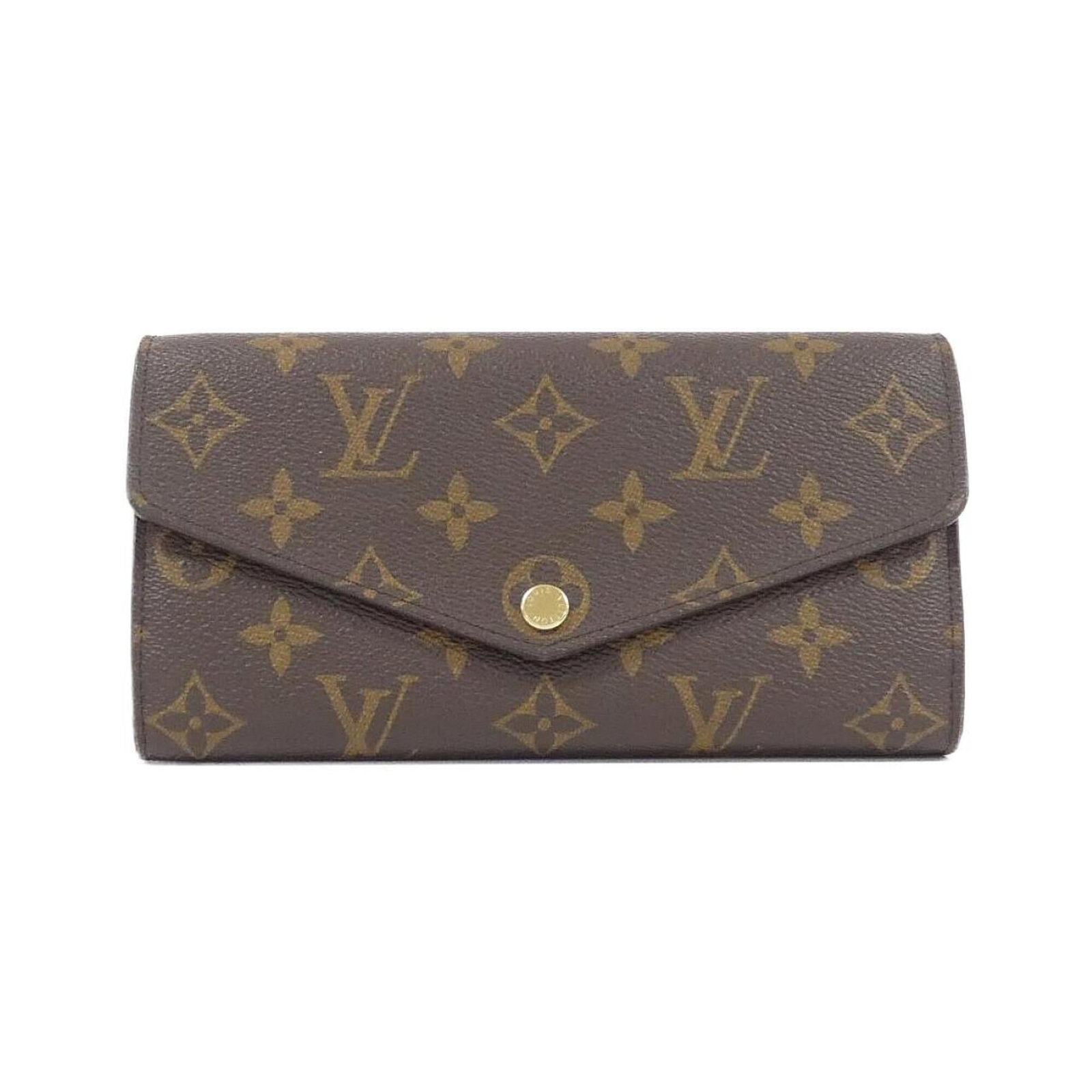 Louis Vuitton Long Wallet (Bi-Fold) Monogram Coated Canvas: Louis Vuitton Long Wallet (Bi-Fold) Monogram Coated Canvas Monogram Coated Canvas Louis Vuitton Long Wallet - A stylish and functional accessory, this bi-fold wallet features the iconic monogram