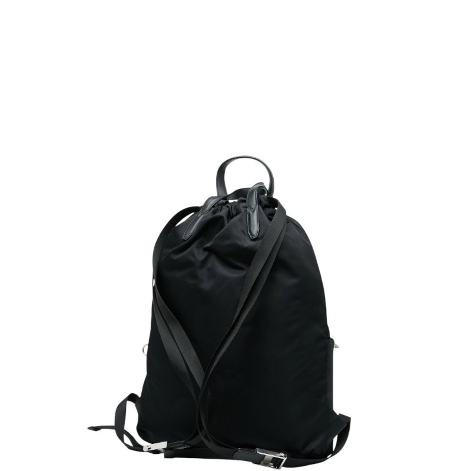 Nylon Leather Backpack - 2