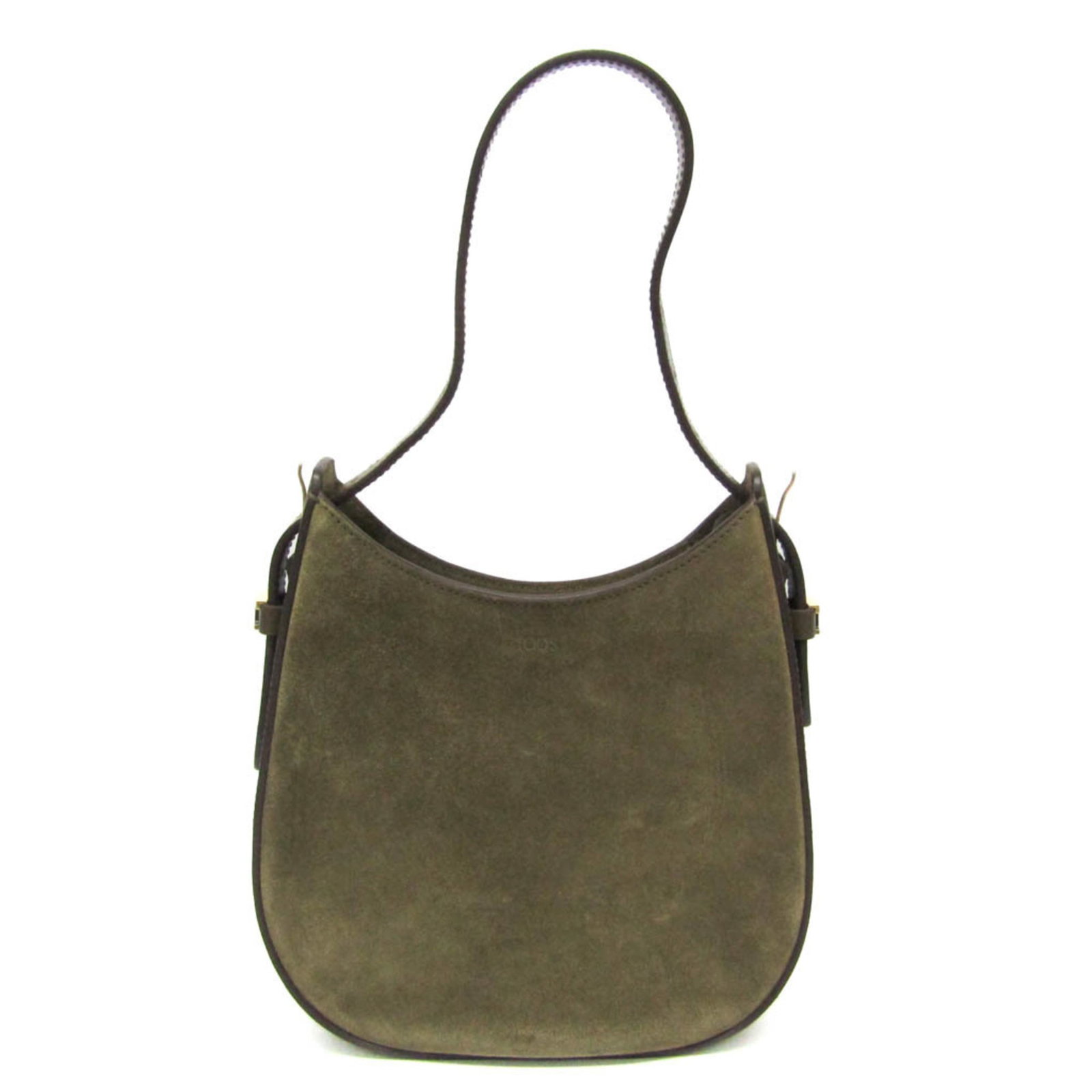Shoulder Bag Tod's Leather: Shoulder Bag Tod's Leather Tod's Leather shoulder bag in khaki suede features a classic design with clean lines and a timeless look. With its compact size and sturdy construction, it remains a