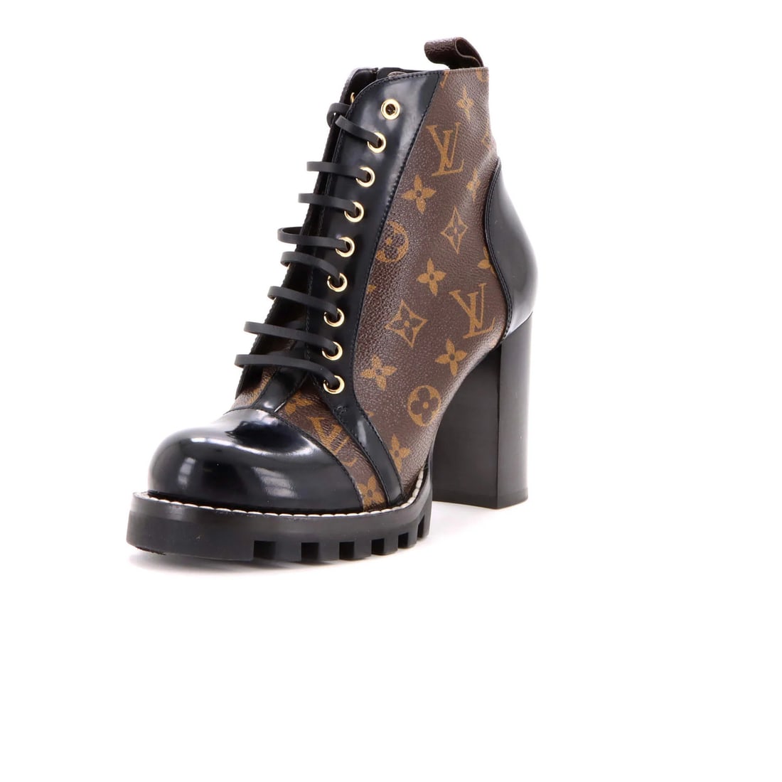 Star Trail Ankle Boots Monogram with Patent Louis Vuitton Women's (1 of 5)