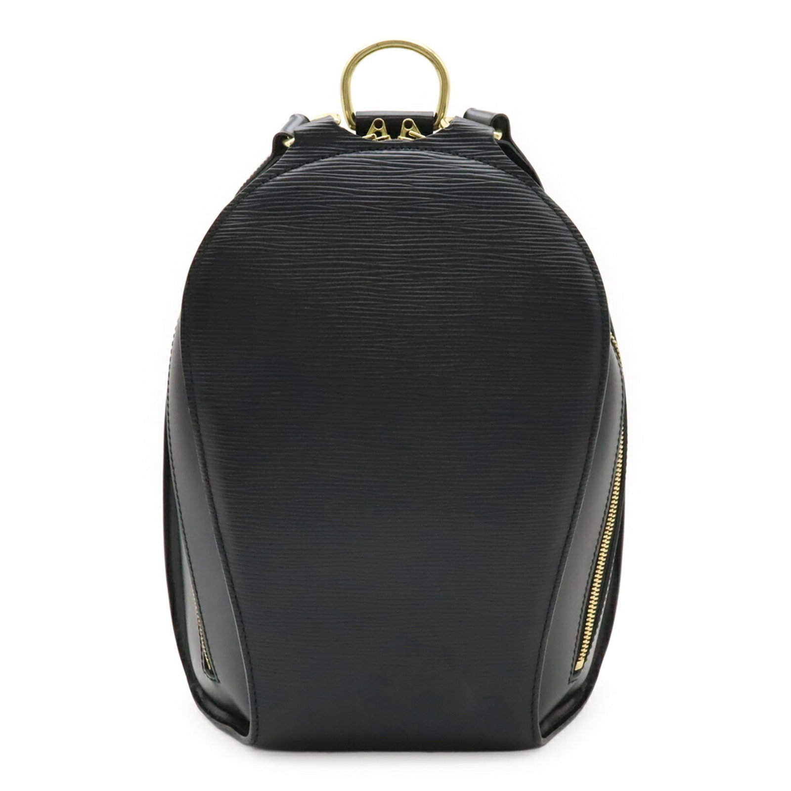 Epi Leather Louis Vuitton Backpack Shoulder Bag: Epi Leather Louis Vuitton Backpack Shoulder Bag Black Epi Leather Louis Vuitton Backpack Shoulder Bag with 29cm x 22cm x 9cm dimensions and a weight of 540g. This used, good condition bag features