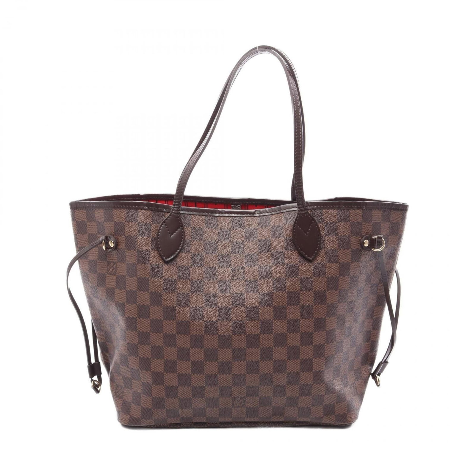 Louis Vuitton Handbag Tote Bag Coated Canvas Leather: Louis Vuitton Handbag Tote Bag Coated Canvas Leather Brown Damier Canvas Louis Vuitton Handbag Tote Bag Coated Leather, 29cm x 32cm x 15cm. This used handbag features a coated canvas and leather exter