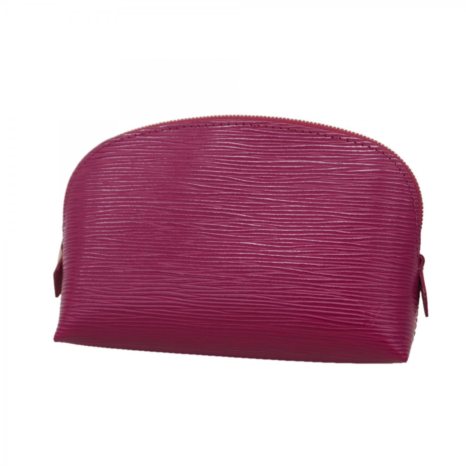 Louis Vuitton Pouch: Louis Vuitton Pouch The Louis Vuitton pouch features a vibrant fuchsia color and measures 11.5cm x 17.5cm x 5.5cm, making it a compact and stylish accessory. With some minor scratches and dirt, this u