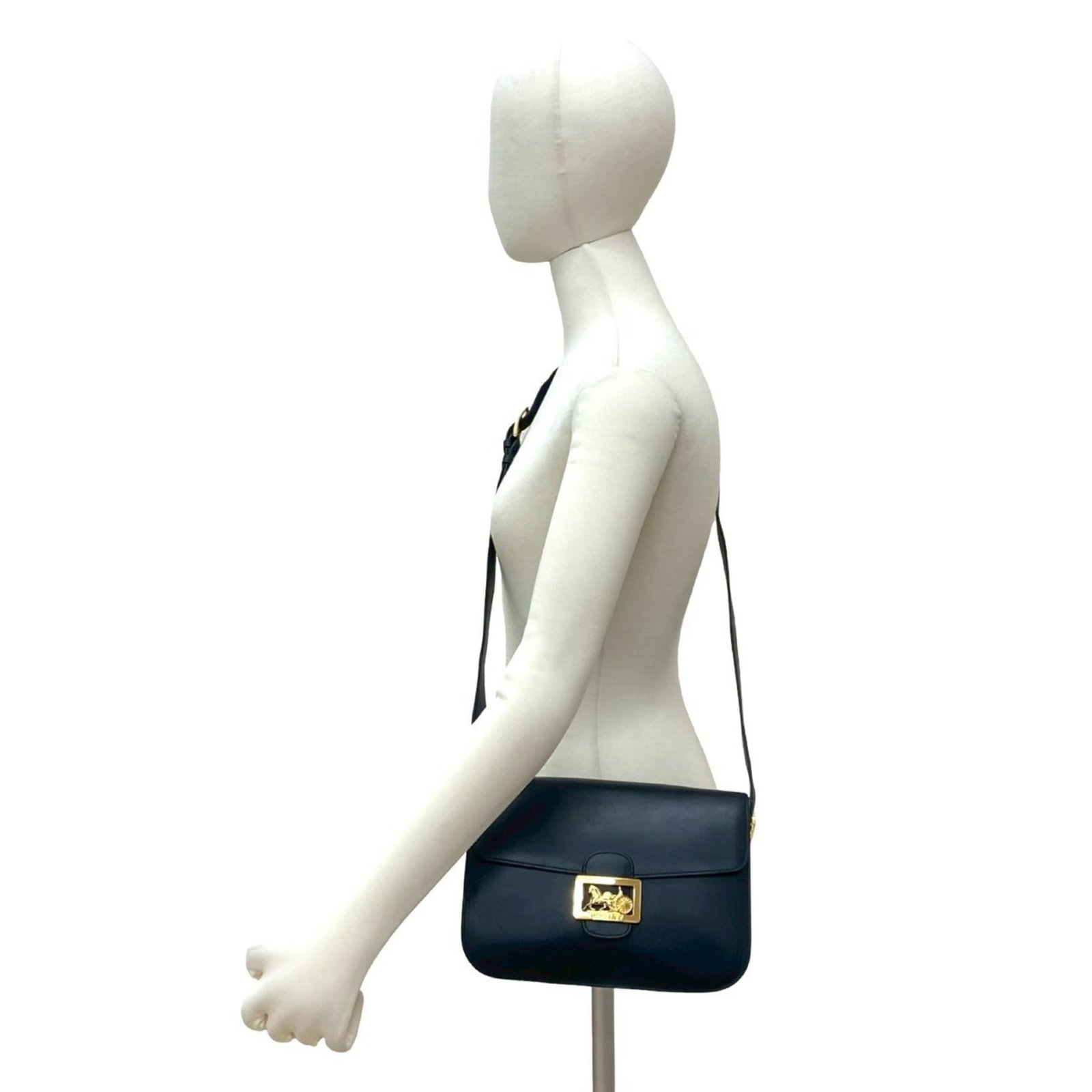 Celine Leather Pochette Bag - 2