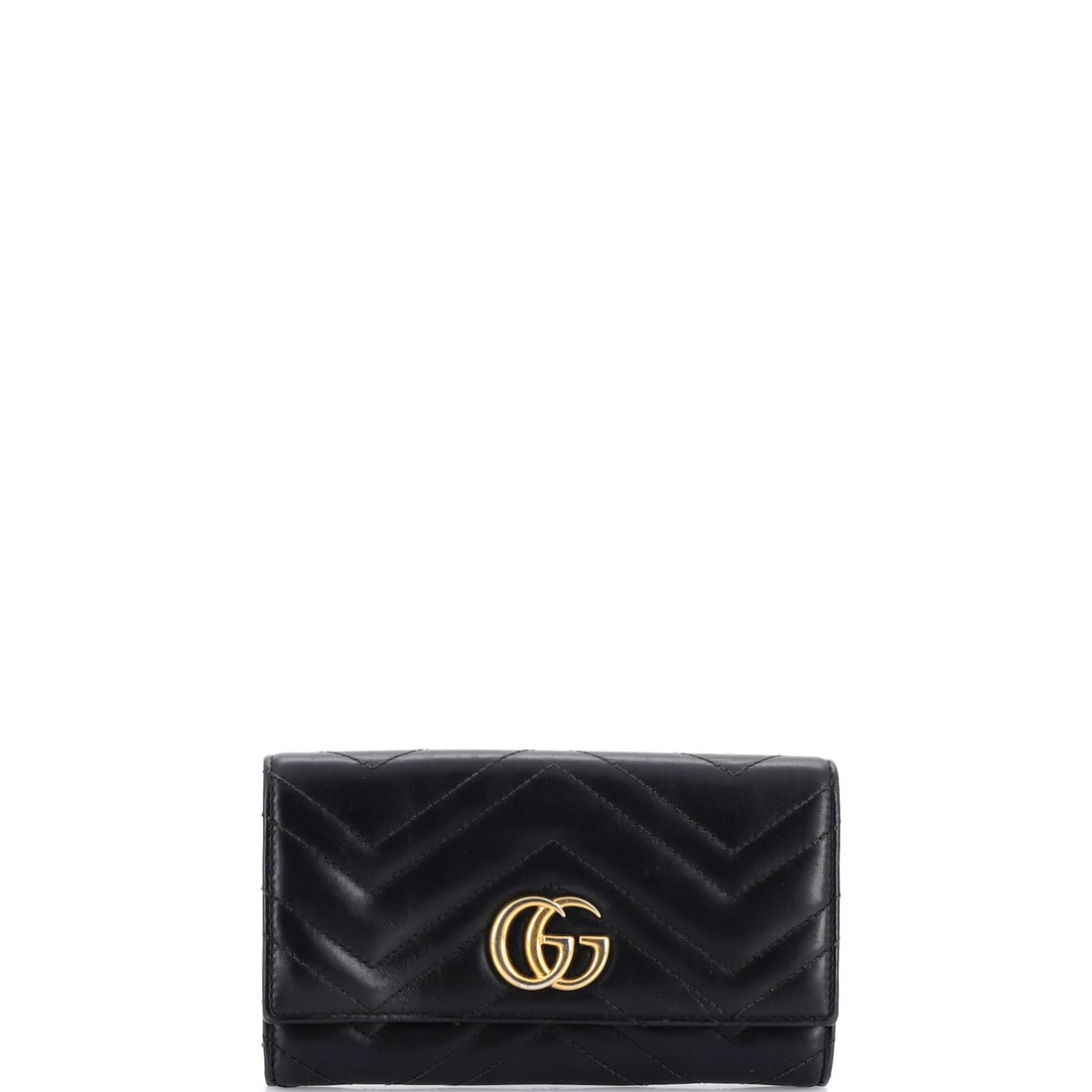 Gucci GG Marmont Continental Wallet Matelasse Leather: Gucci GG Marmont Continental Wallet Matelasse Leather Black Matelasse Leather Gucci GG Marmont Continental Wallet with Aged Gold Hardware. This wallet features a unique matelasse leather exterior and 